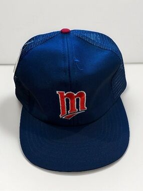 80s Vintage Minnesota Twins SnapBack Hat NEW With Tags NOS Baseball MLB Merch